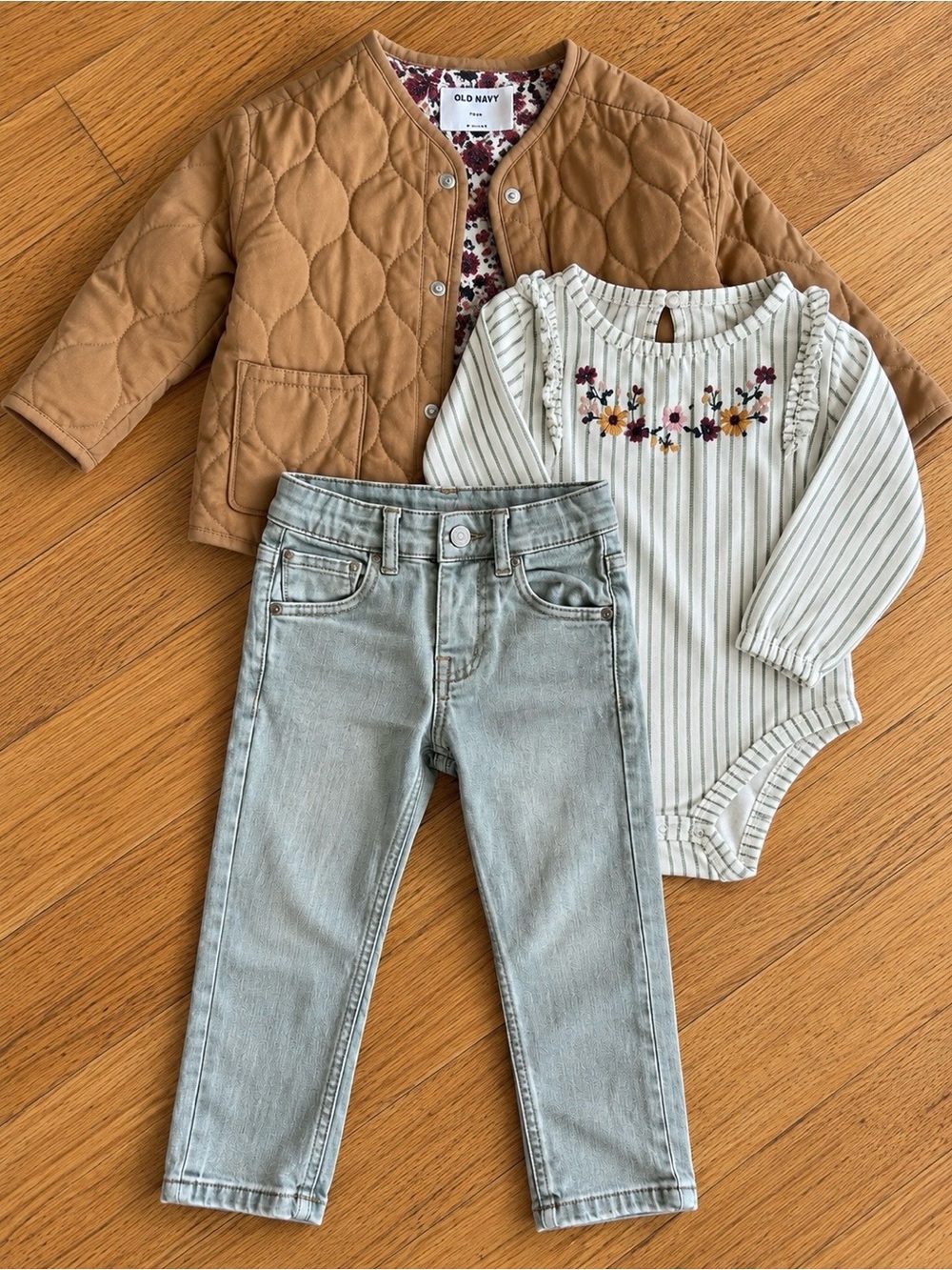 Baby 18-24M Fall Outfit Bundle Zara Jeans + Quilted Jacket